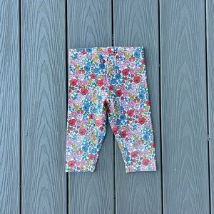 Mini Boden multicolor floral cropped leggings
